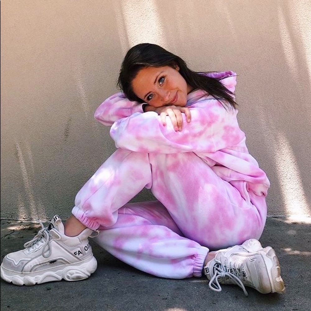Pink Tie Dye Set